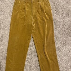 Vintage DAKS Yellow Corduroy Trousers